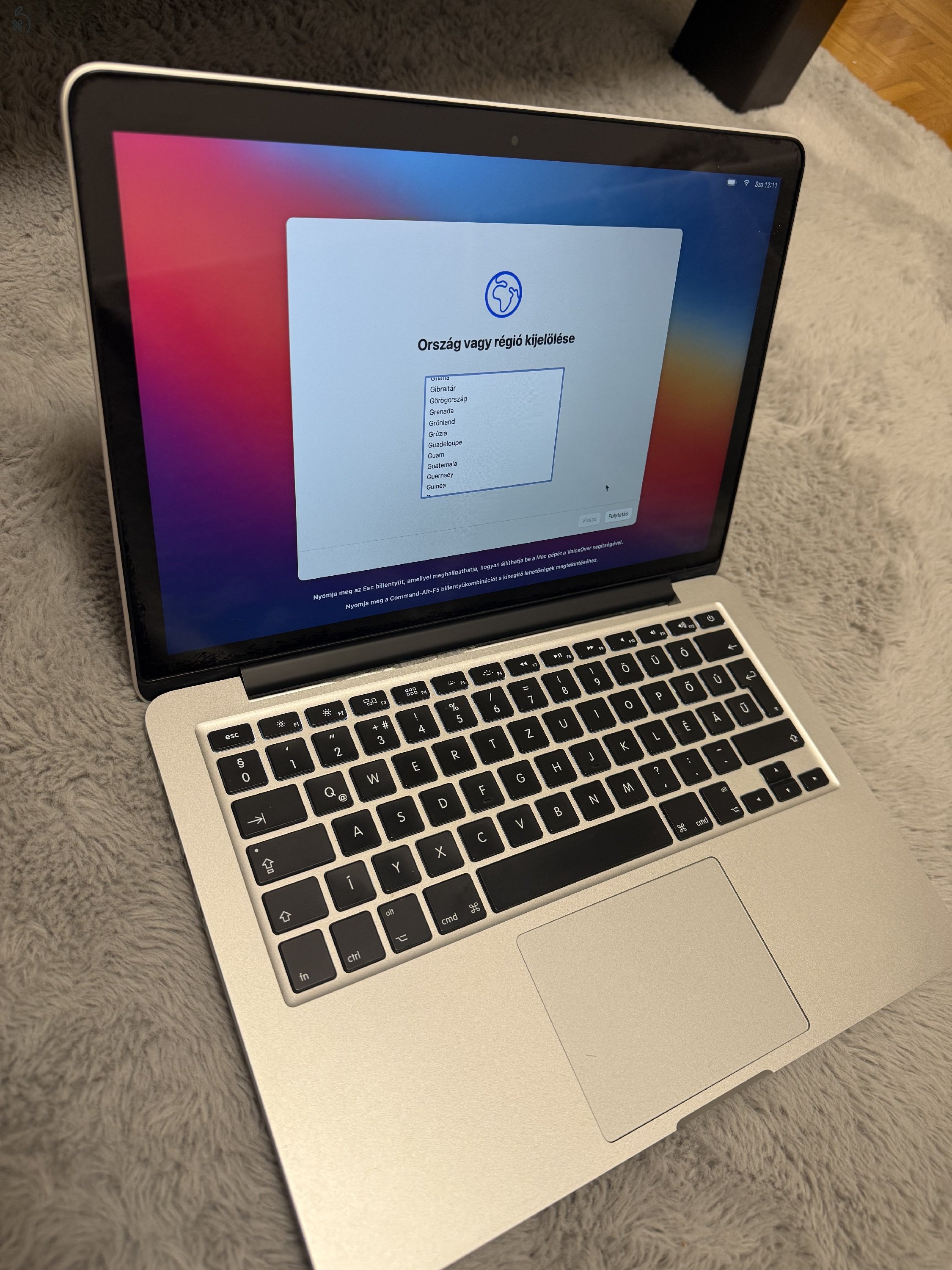 Eladó Apple MacBook Pro Retina 13” (2013 vége) – Friss akkumulátorral, megkímélt állapotban!