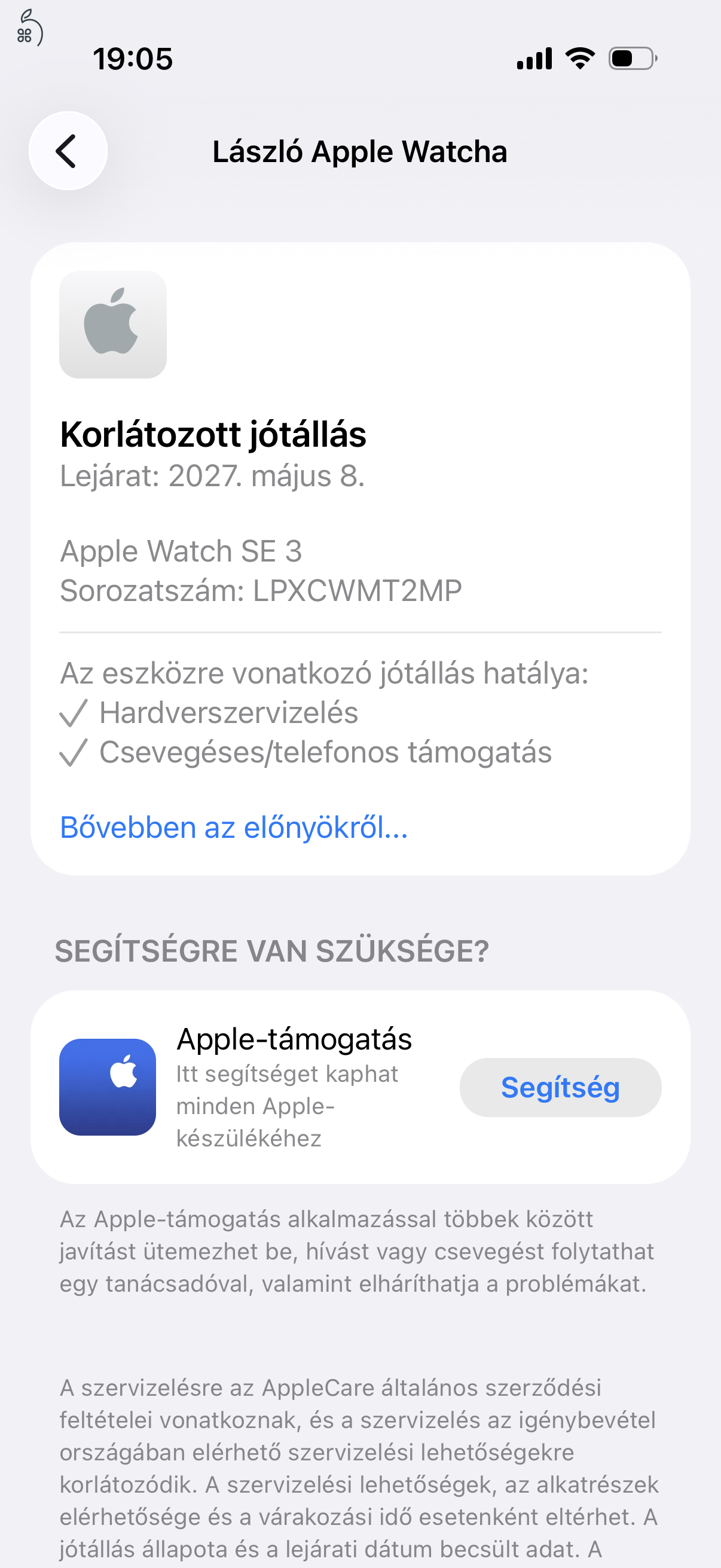 Új Apple Watch SE 3  közel két év garanciával eladó