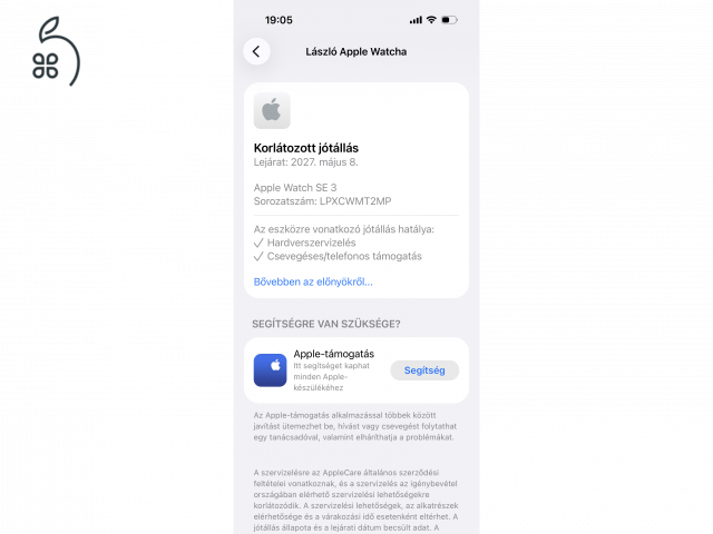 Új Apple Watch SE 3  közel két év garanciával eladó