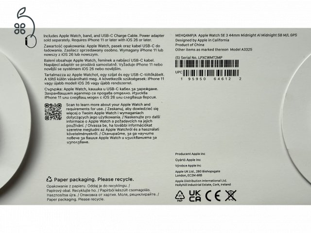 Új Apple Watch SE 3  közel két év garanciával eladó
