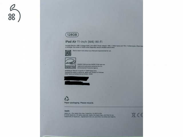 Apple iPad Air 11” M4 Wi-Fi, 128 GB, Space Gray