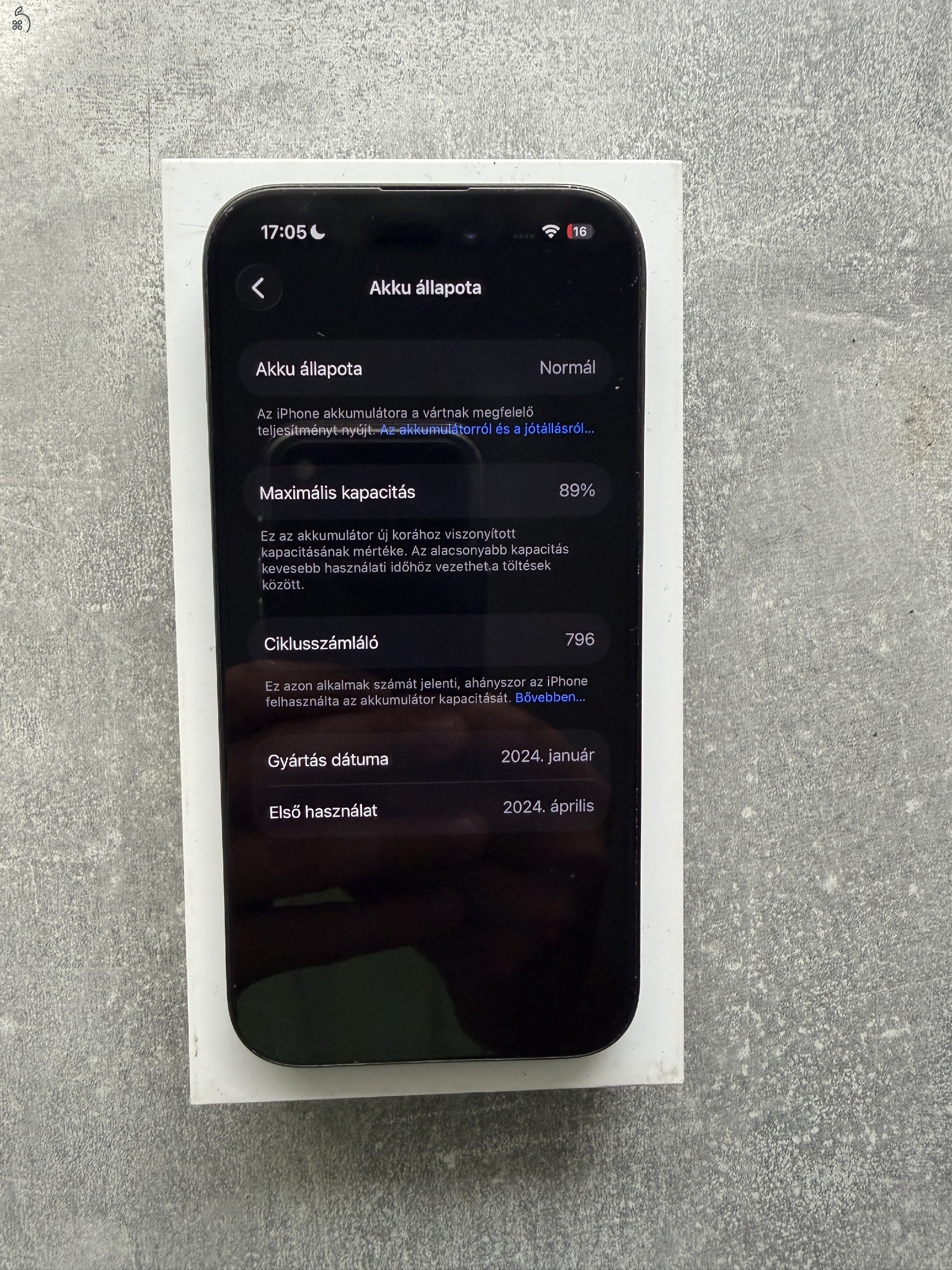 Iphone 15Pro 128Gb karcmentes