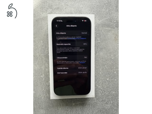 Iphone 15Pro 128Gb karcmentes