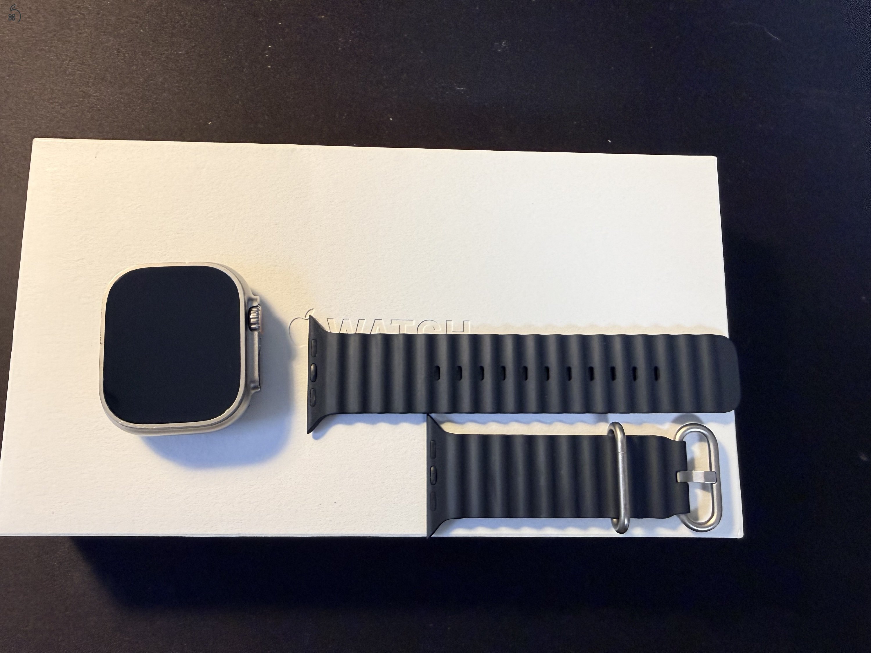 Apple Watch Ultra Midnight Ocean Band szíjjal eladó