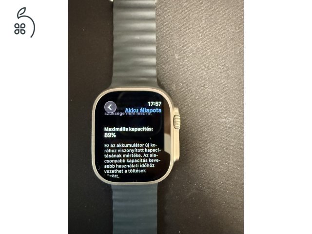 Apple Watch Ultra Midnight Ocean Band szíjjal eladó