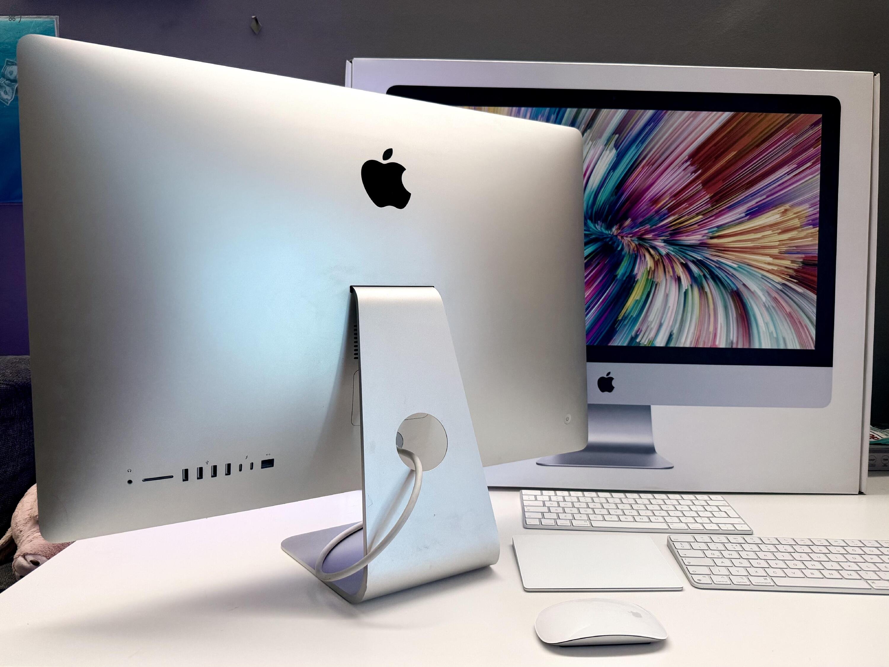  Apple iMac 27” Retina 5K (2017) | 24 GB RAM | 1 TB SSD | Teljes Apple szett