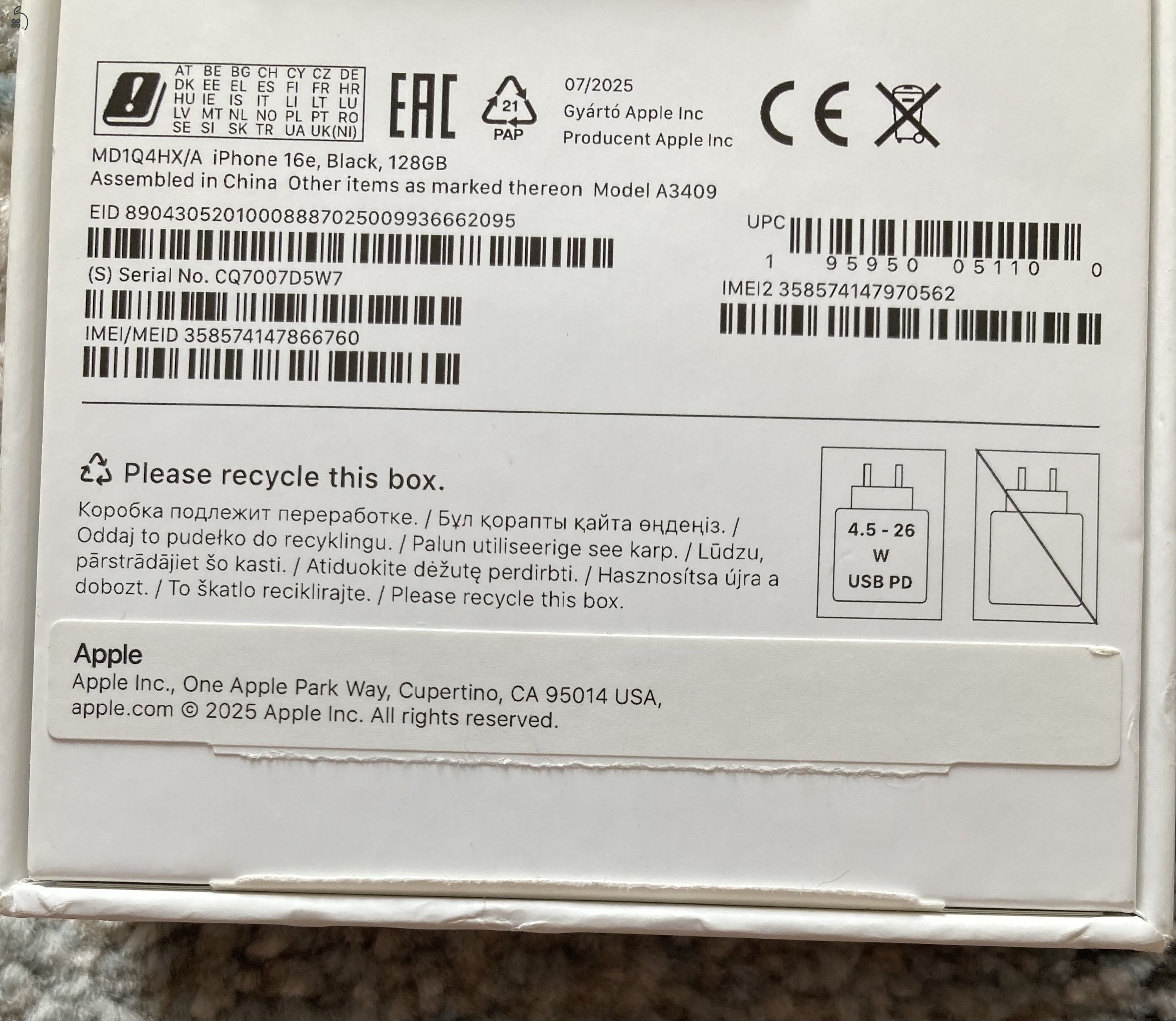 iPhone 16e 128GB Új!