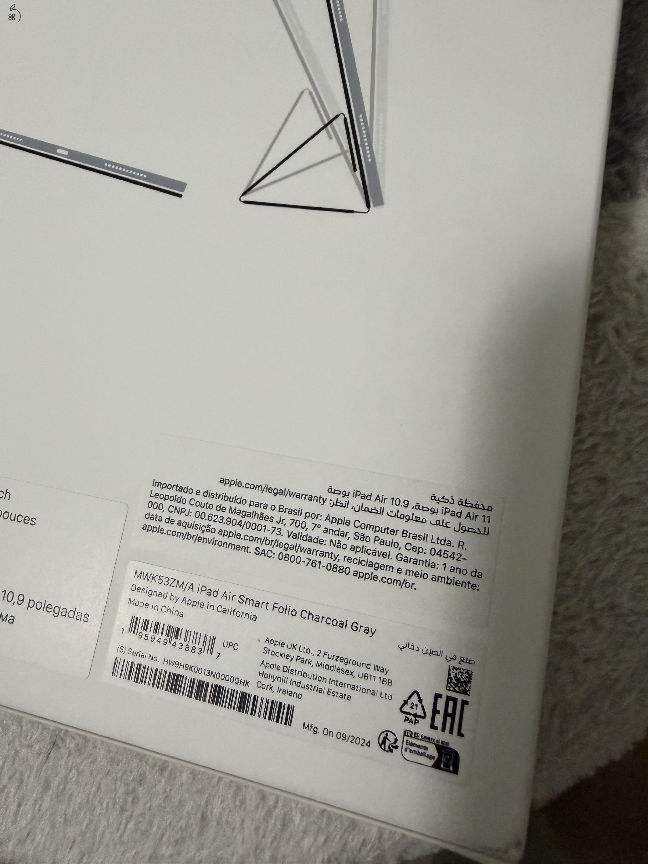 Ipad Air Smart Folio tok - Eredeti