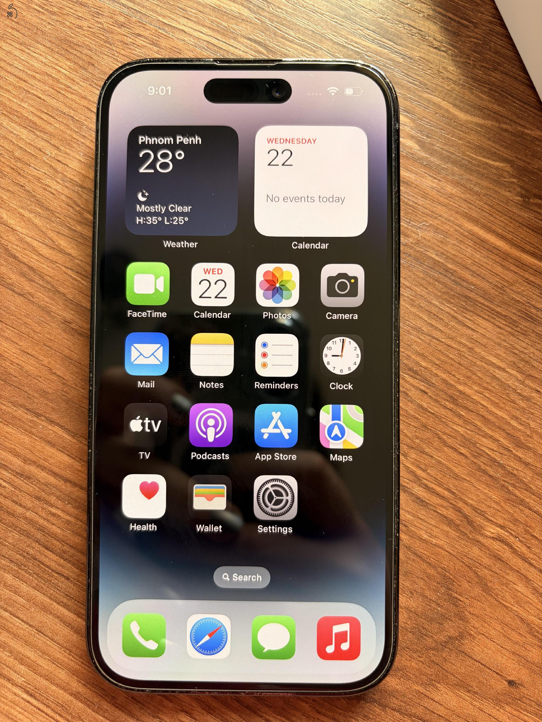 iPhone 14 Pro 256 GB Space Black 76% akku, kártyafüggetlen