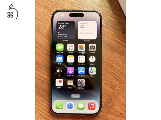 iPhone 14 Pro 256 GB Space Black 76% akku, kártyafüggetlen