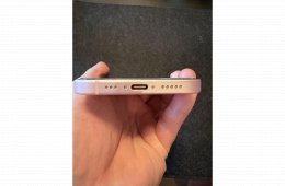 Apple iPhone 15 128 GB Pink - 87% akkumulátor - 7db extra tok és 2 üvegfólia / Független