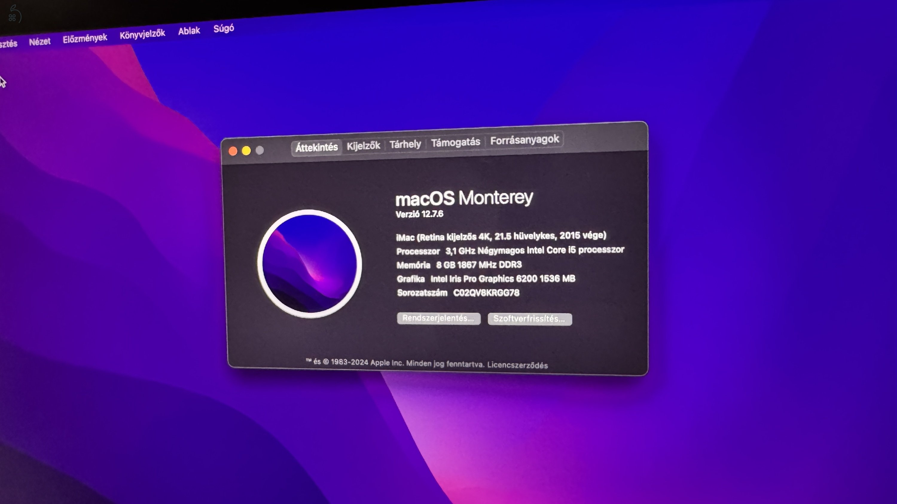 iMac Slim 4K (2015) mint az új!