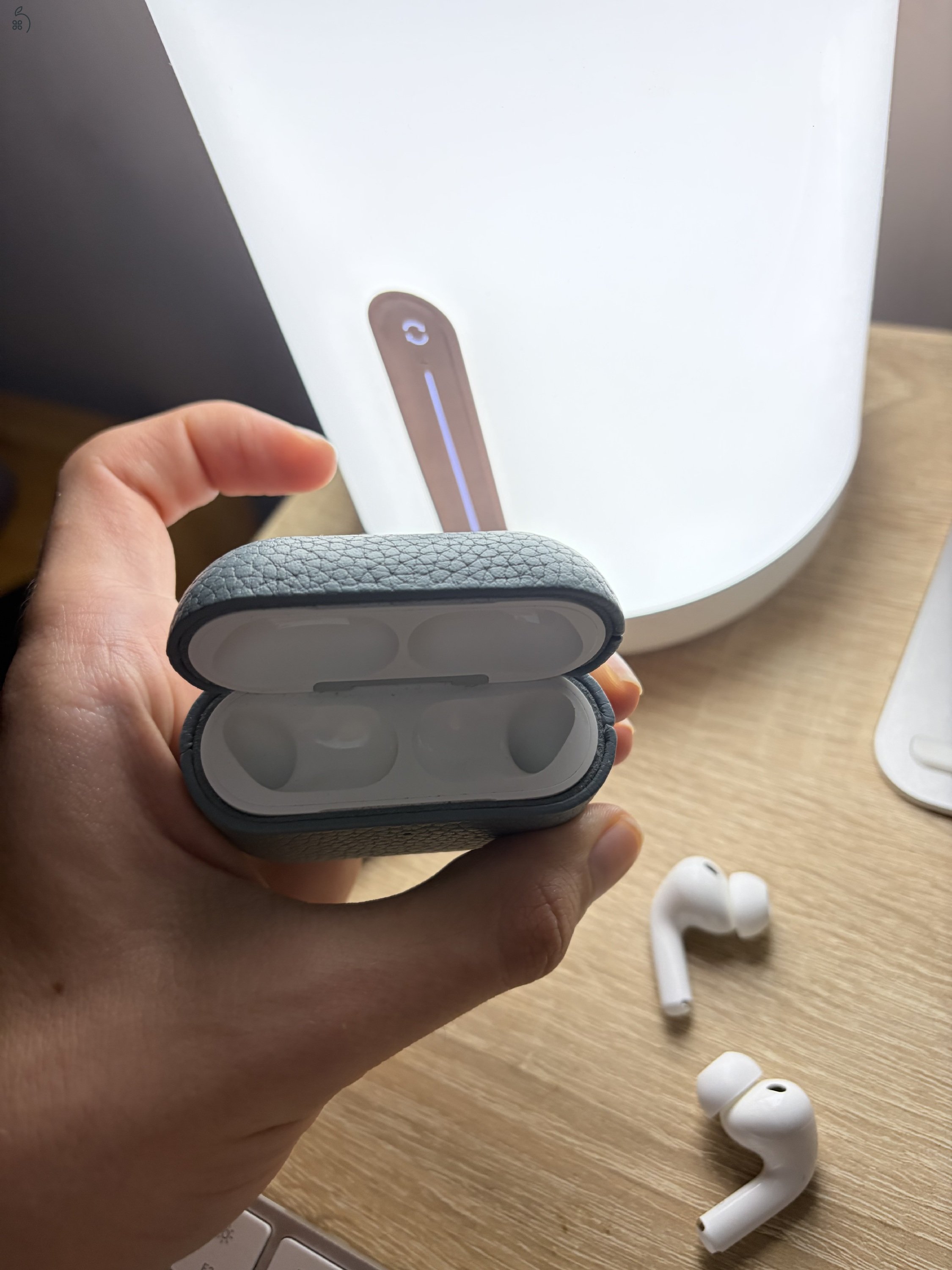 AirPods Pro 3, számla, apple garancia, prémium bőr tok