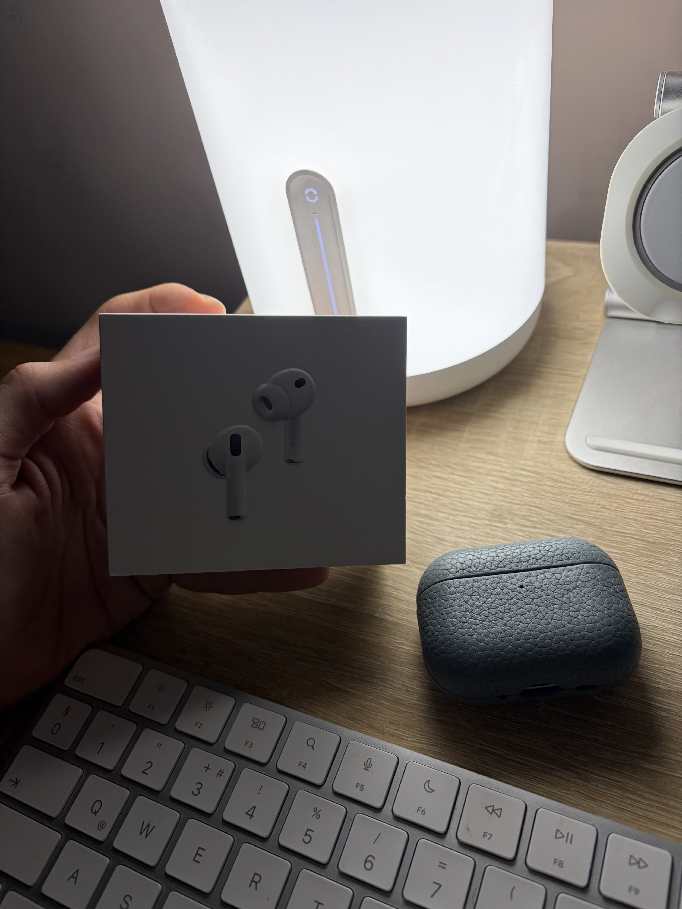 AirPods Pro 3, számla, apple garancia, prémium bőr tok