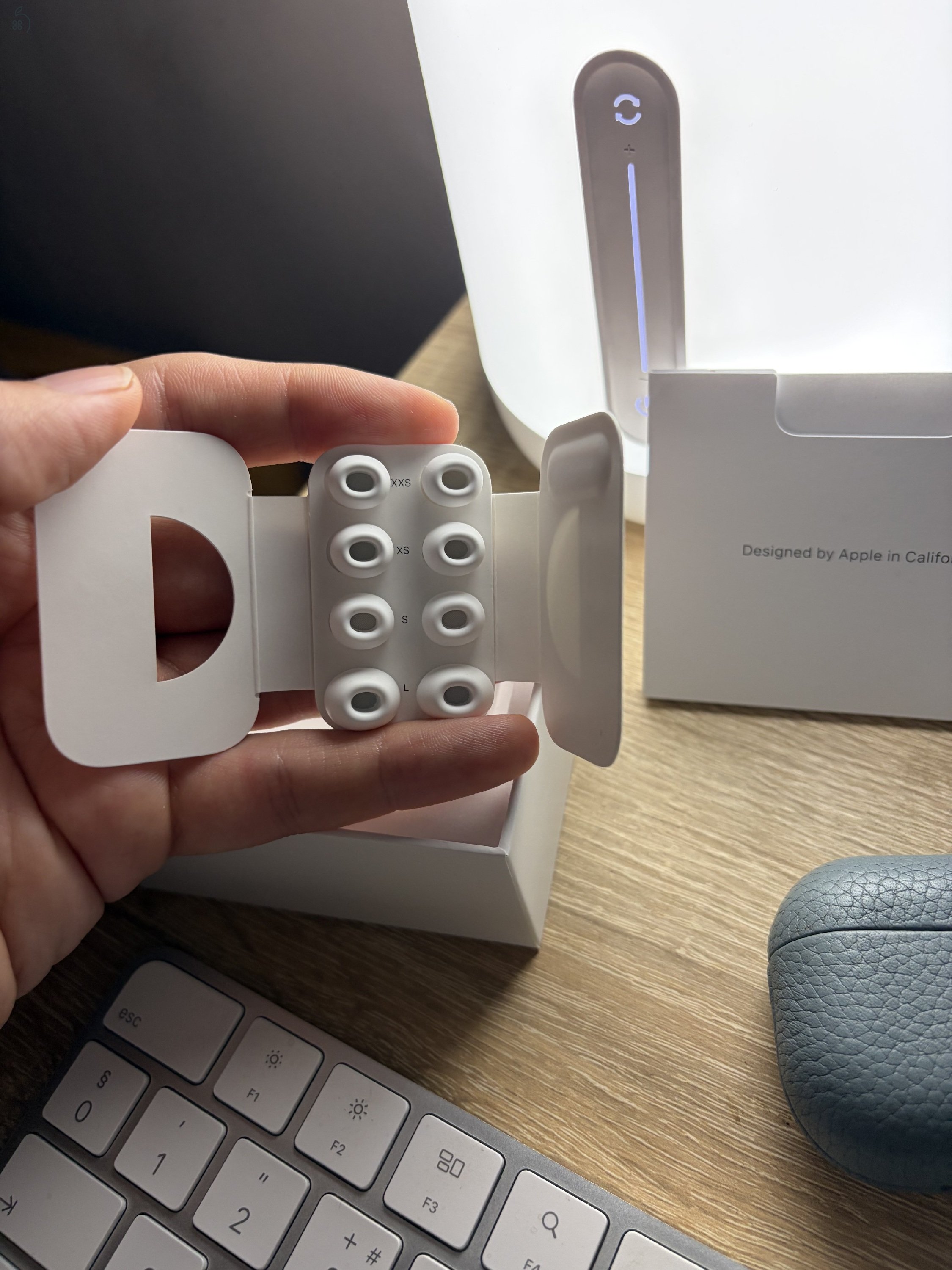 AirPods Pro 3, számla, apple garancia, prémium bőr tok