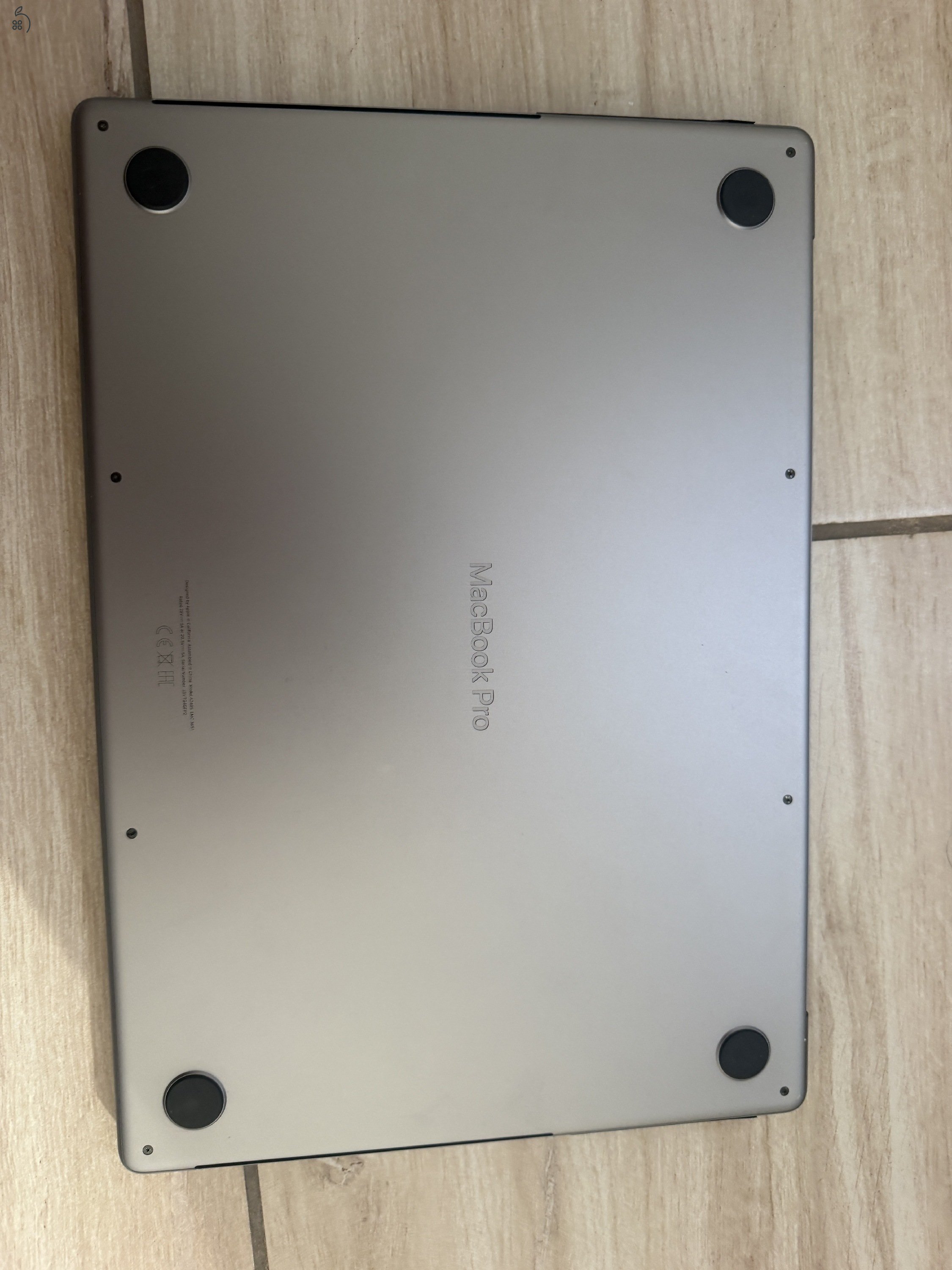  Macbook Pro 16' Spacegray M1 Pro /16Gb ram/ 512Gb  SSD Új Akksi!