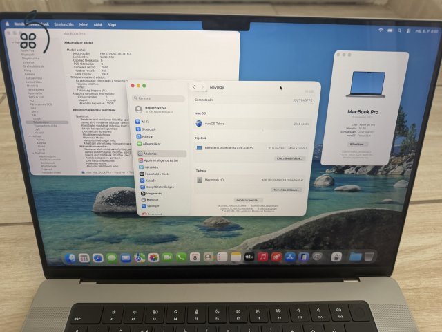  Macbook Pro 16' Spacegray M1 Pro /16Gb ram/ 512Gb  SSD Új Akksi!
