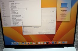 Macbook Pro 16' Silver M1 Pro /16Gb ram/ 512Gb  SSD Új Akksi!