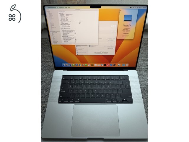  Macbook Pro 16' Silver M1 Pro /16Gb ram/ 512Gb  SSD Új Akksi!