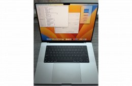  Macbook Pro 16' Silver M1 Pro /16Gb ram/ 512Gb  SSD Új Akksi!