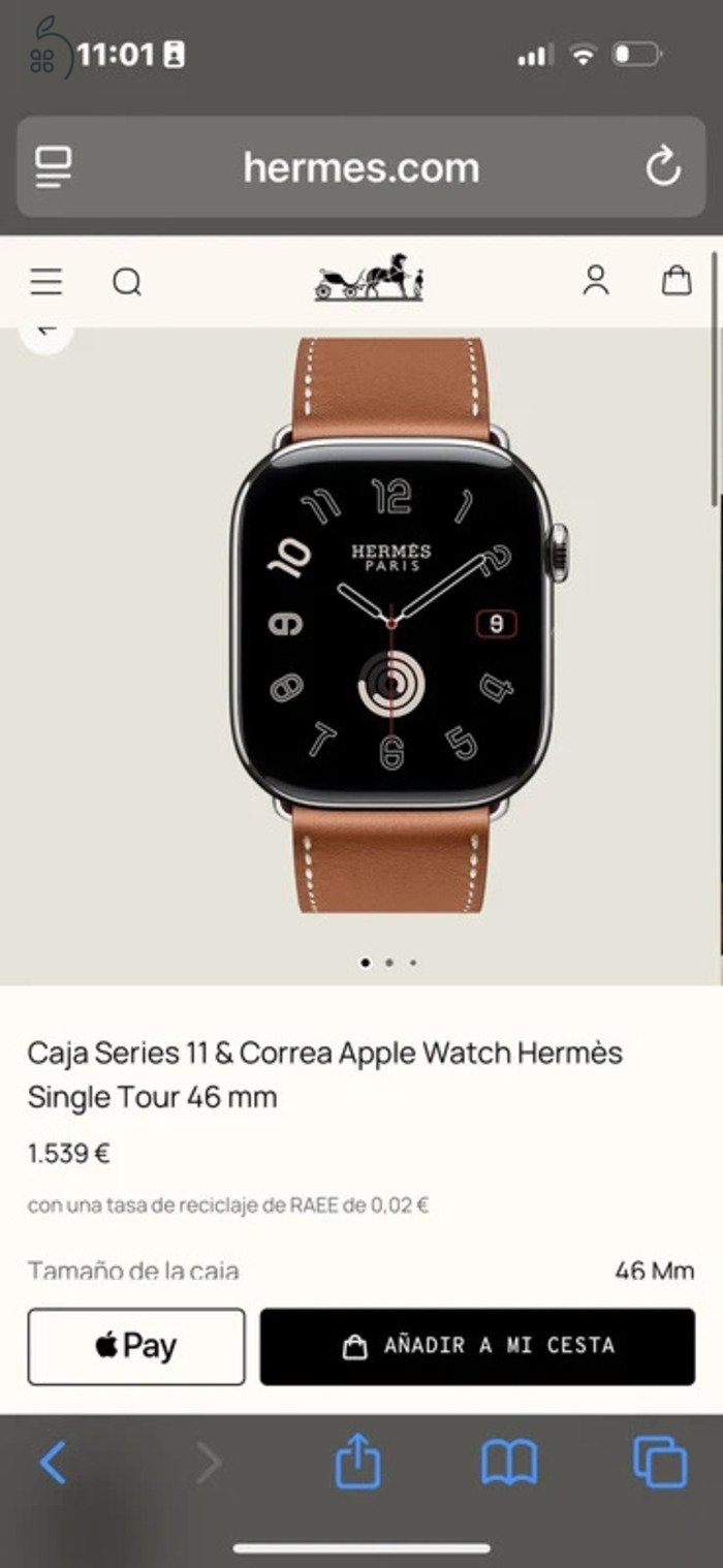 Apple Watch 11 46 mm Hermès Új, aktiválatlan Full Set 