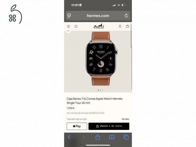 Apple Watch 11 46 mm Hermès Új, aktiválatlan Full Set 