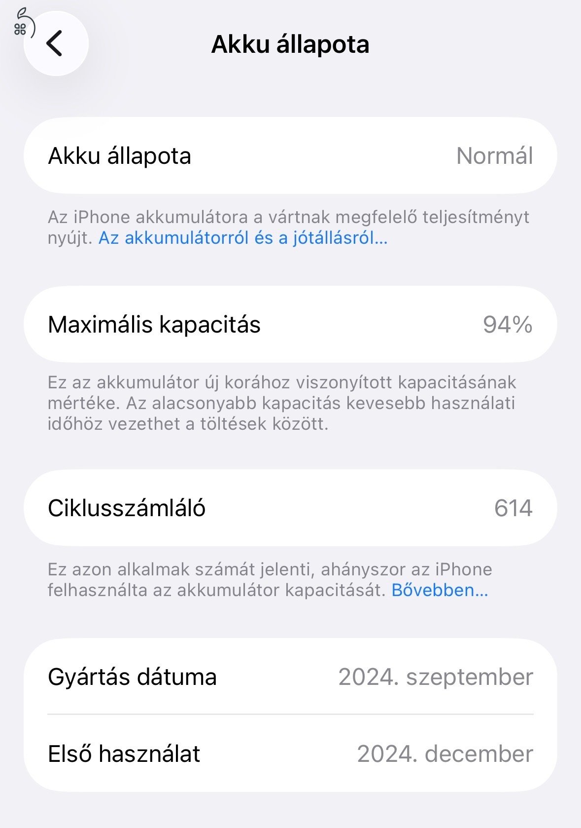 Nagyon szép állapotú iPhone 16 -128Gb -Teal