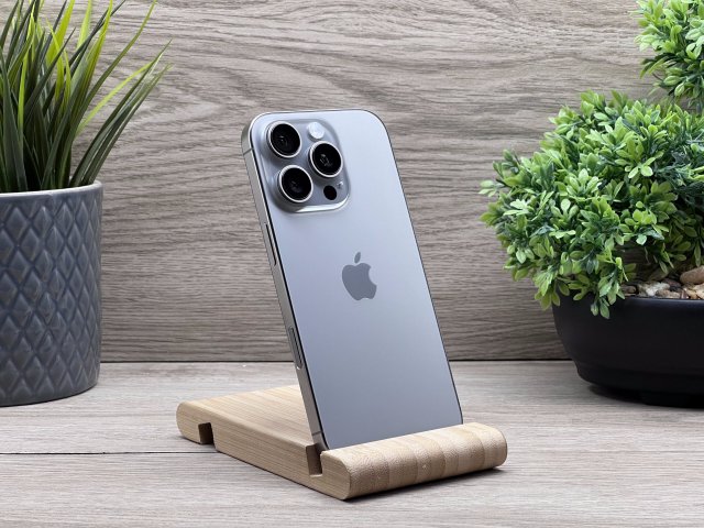 Hibátlan iPhone 16 Pro Natural Titanium 128GB 2 ÉV Garanciával 91%