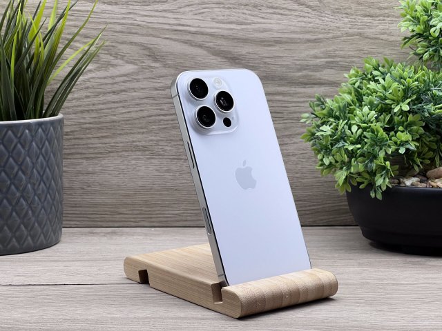 Hibátlan iPhone 16 Pro White Titanium 256GB 2 ÉV Garanciával 90%