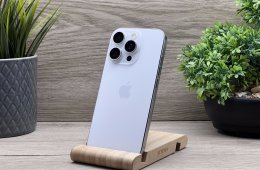 Hibátlan iPhone 16 Pro White Titanium 256GB 2 ÉV Garanciával 90%