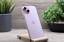 Hibátlan iPhone 15 Plus Pink 128GB 2 ÉV Garanciával 100%