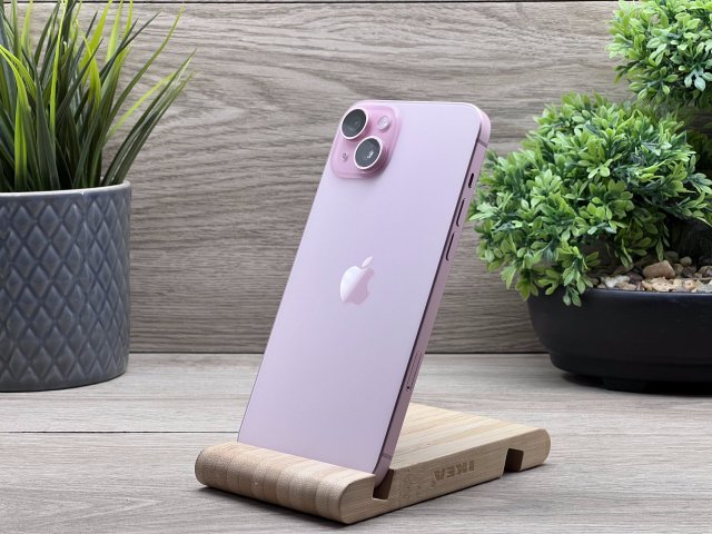 Hibátlan iPhone 15 Plus Pink 128GB 2 ÉV Garanciával 100%