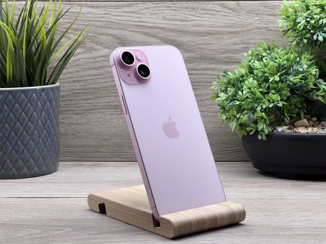 Hibátlan iPhone 15 Plus Pink 128GB 2 ÉV Garanciával 100%