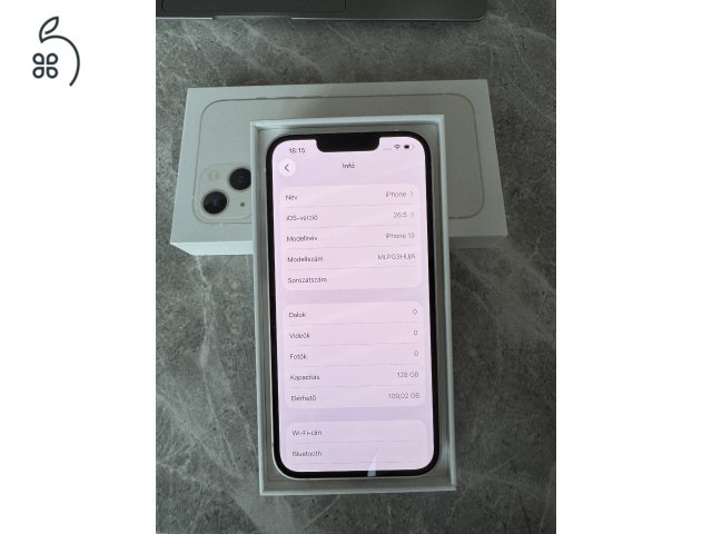 Eladó Apple iPhone 13 Starlight 128 GB független – újszerű állapotban