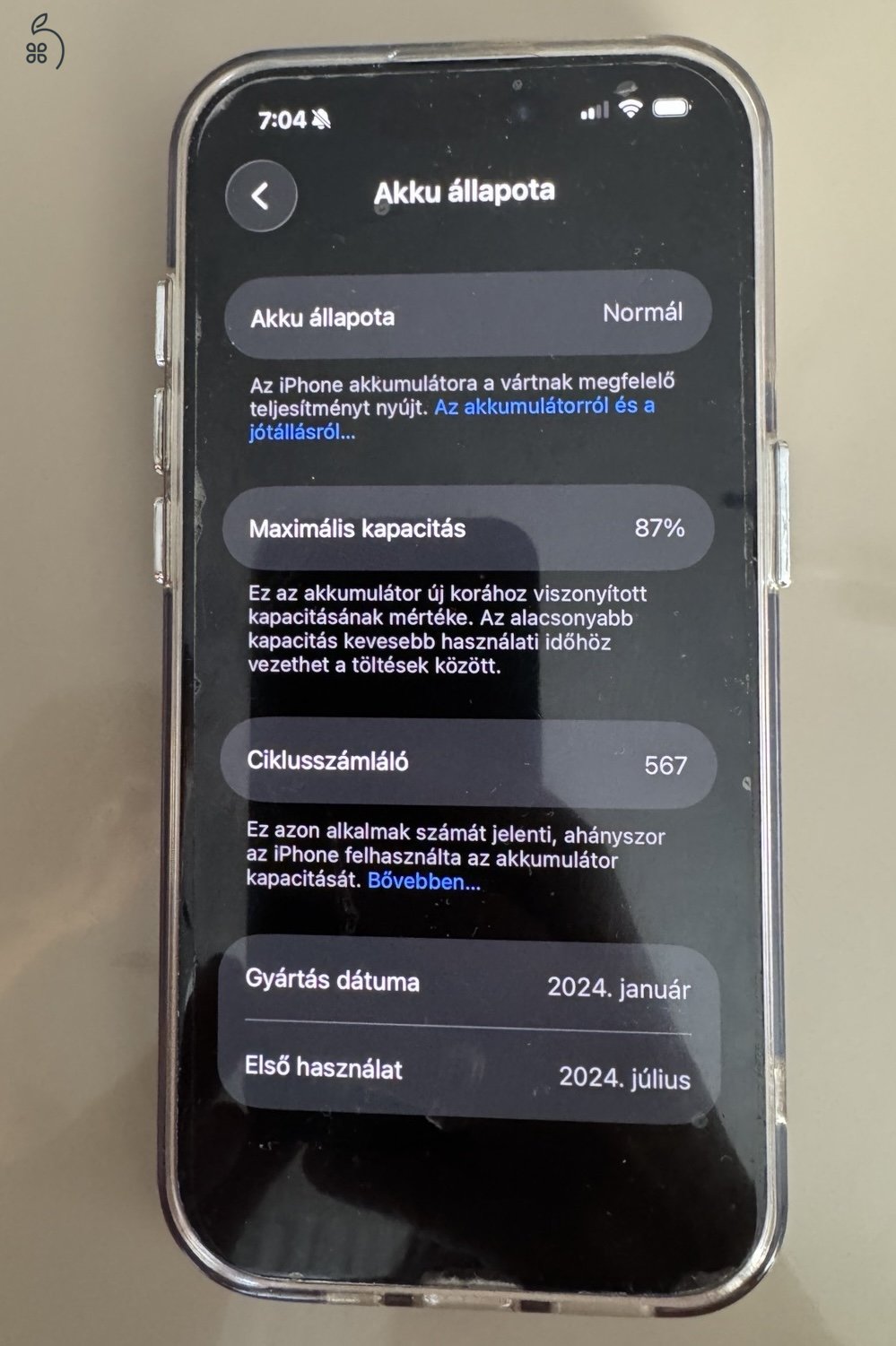 Eladó Apple iPhone 15 Pro 256 GB – Független