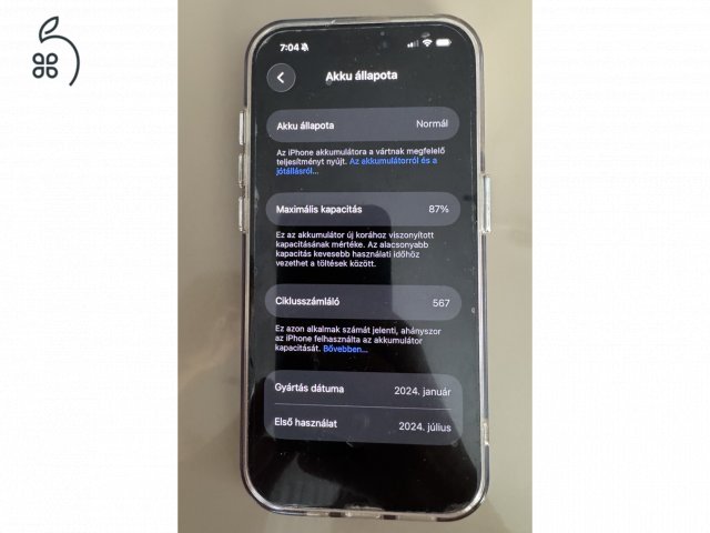 Eladó Apple iPhone 15 Pro 256 GB – Független