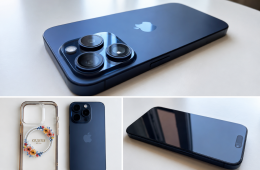 iPhone 15 Pro 512GB - Kártyafüggetlen - Kék titán - Újszerű állapotban + GUESS MagSafe tok!