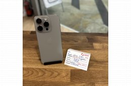 Apple iPhone 15 Pro - 128GB - natúr titán - Független - Akku 100% ( 116.)