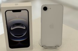 iPhone 16e 128GB Független Mint Az Új/2028.01.26.Apple Gar./Akku 100%/p4953