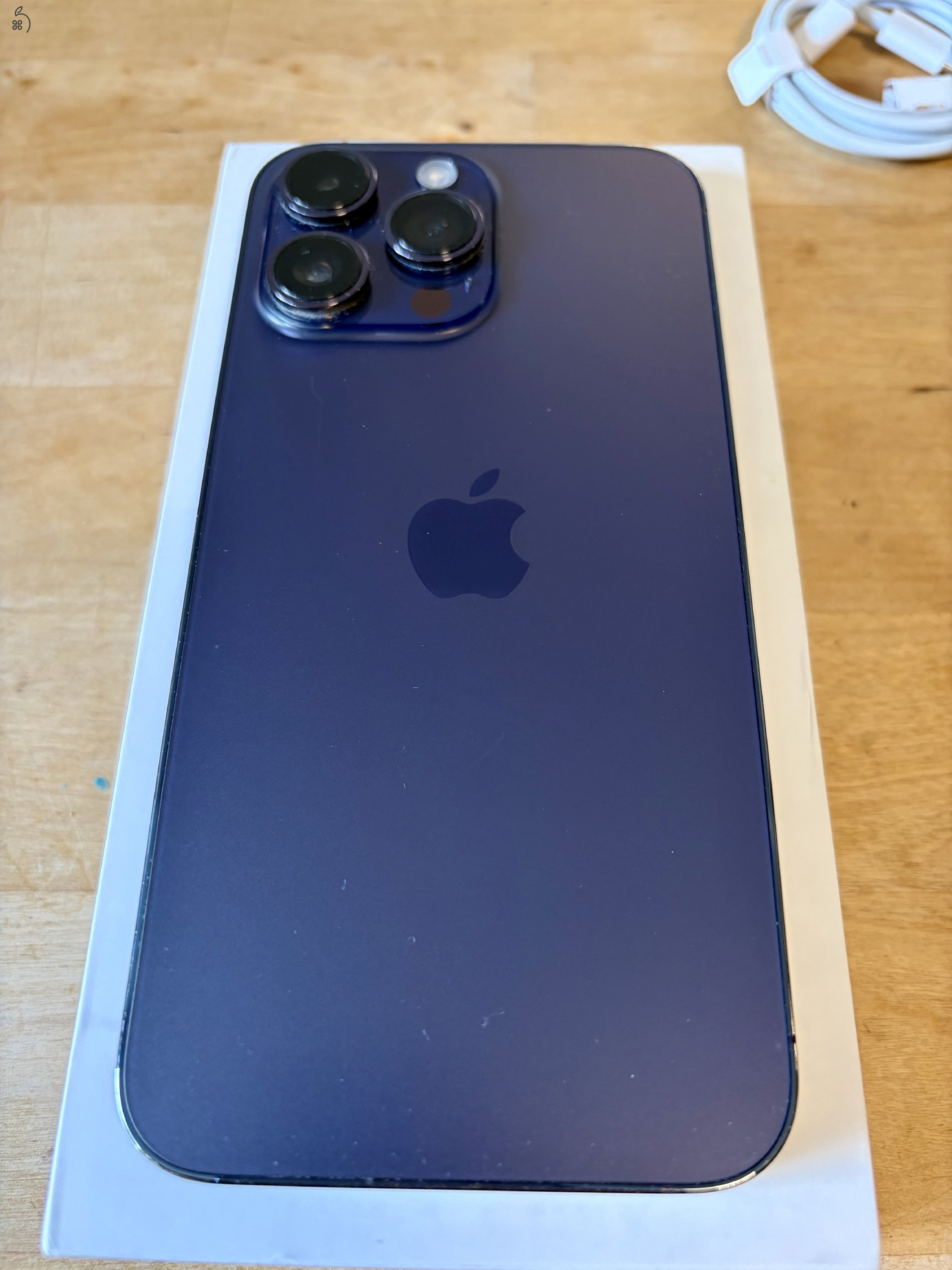 iPhone 14 Pro Max 128 GB Deep Purple | Független | Doboz | 84% | Hibátlan