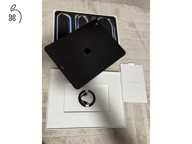 Gyönyörű iPad PRO 13 M4 Chip 256GB WIFI + 5G Cellular 100% akku!