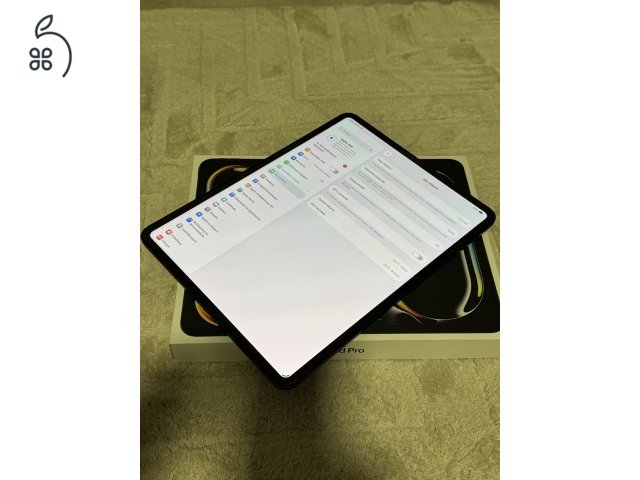 Gyönyörű iPad PRO 13 M4 Chip 256GB WIFI + 5G Cellular 100% akku!