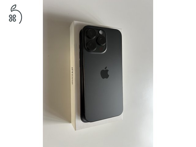 Újszerű iPhone 15 Pro Max 256GB Black Titanium Független (86%)