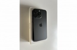 Újszerű iPhone 15 Pro Max 256GB Black Titanium Független (86%)