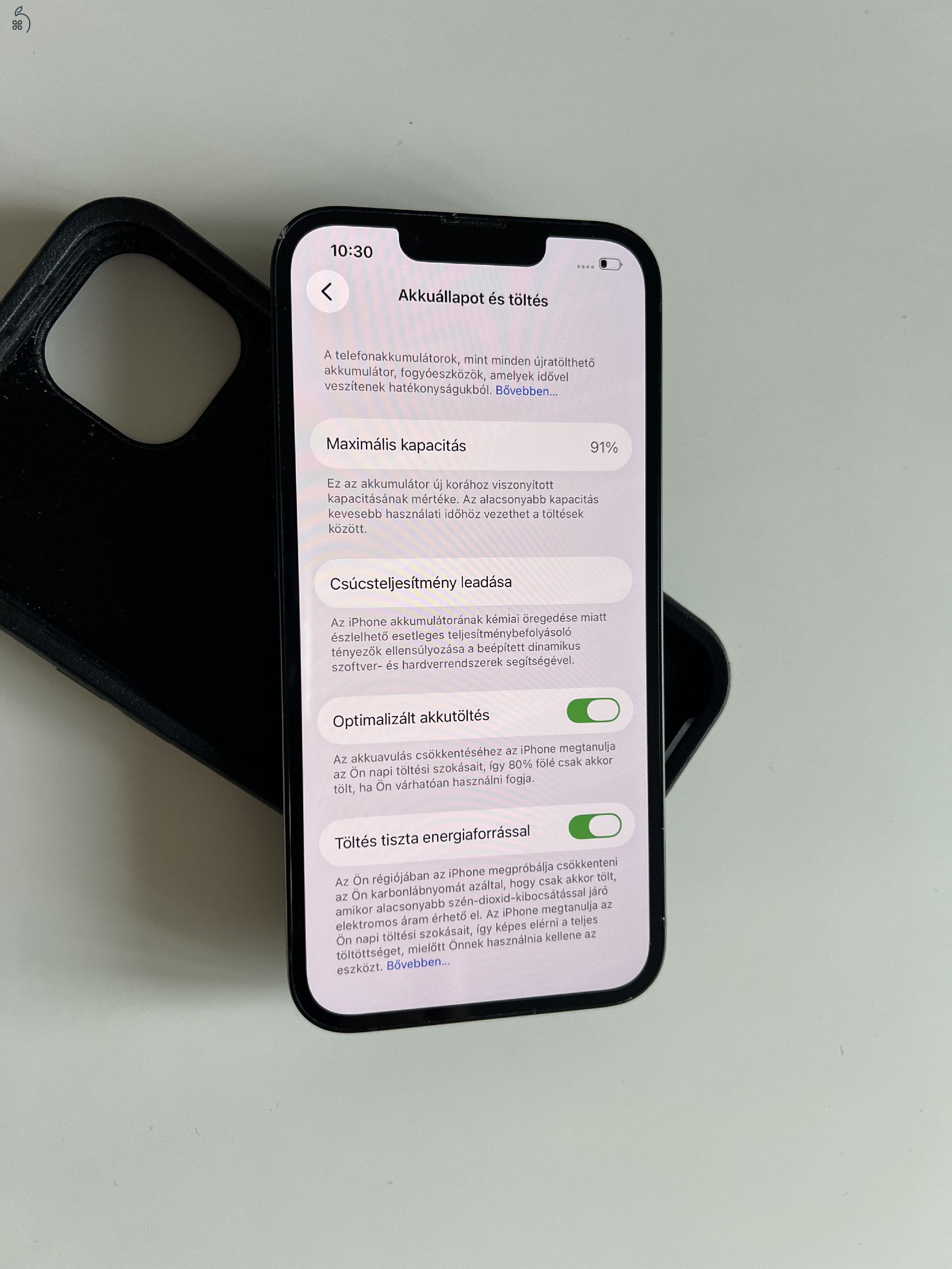 iPhone 13 128GB Black Független (91%)