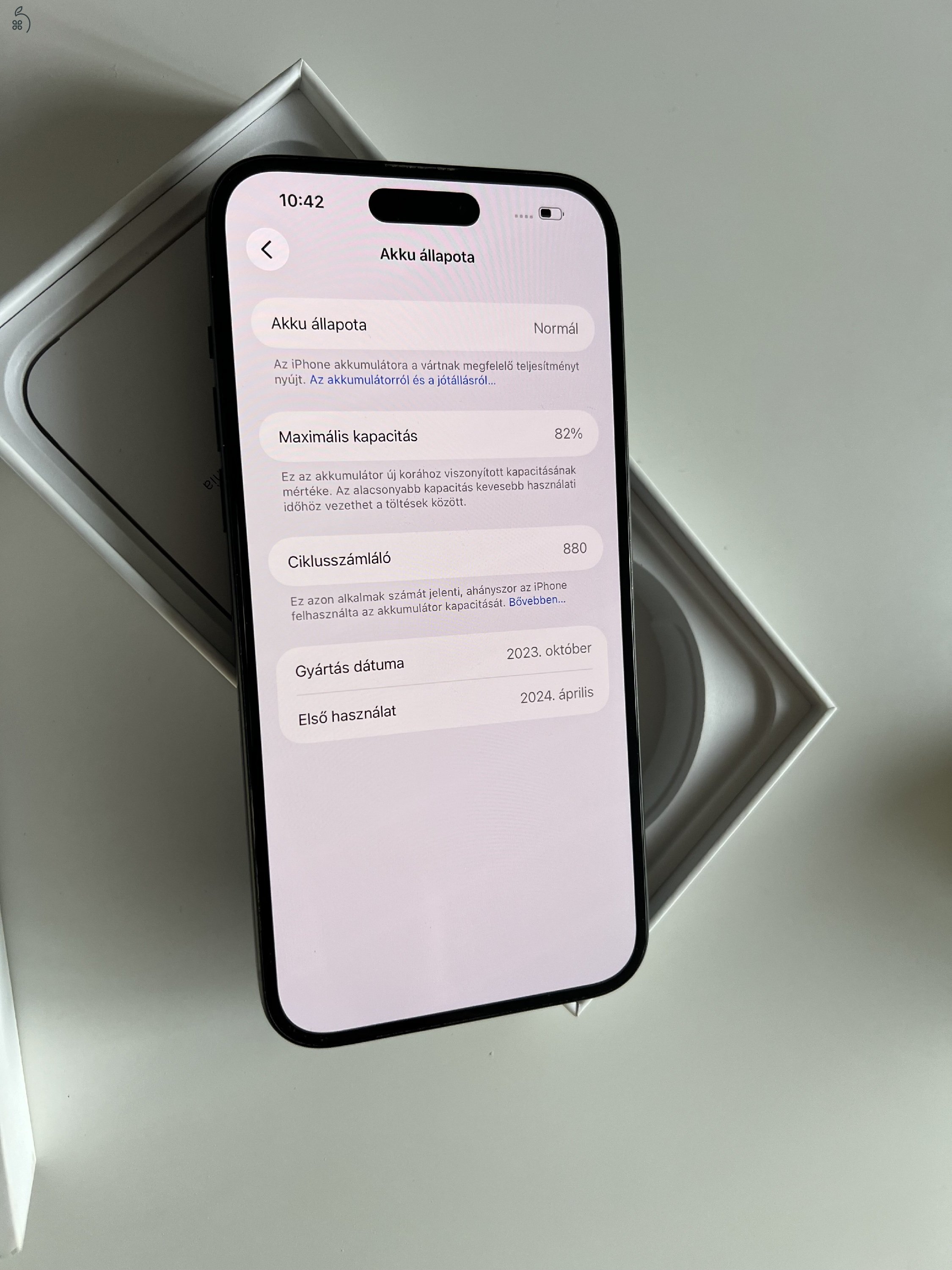 iPhone 15 Plus 128GB Black Független