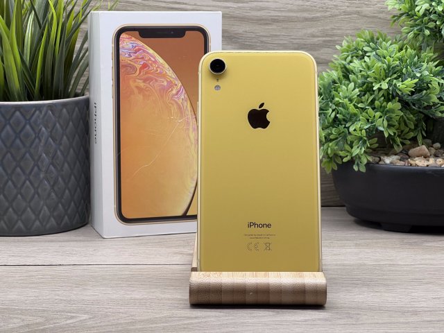 iPhone XR Yellow 128GB 2 ÉV Garanciával 100%
