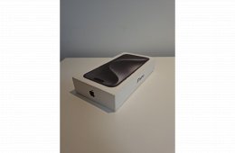 iPhone 15Pro Black Titanium 256GB – ÚJSZERŰ – 100% GYÁRI AKKSI!!!