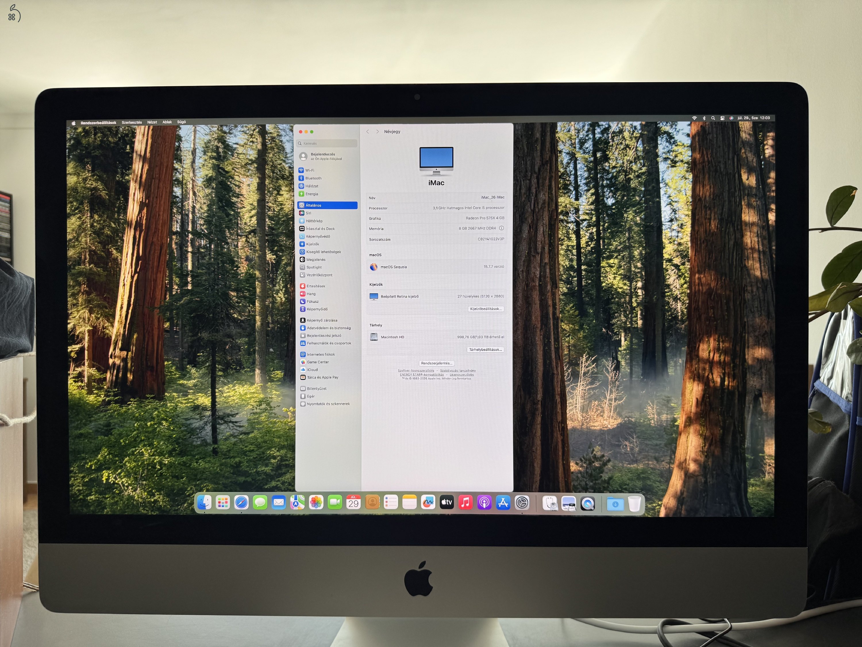 Újszerű, dobozos iMac 27