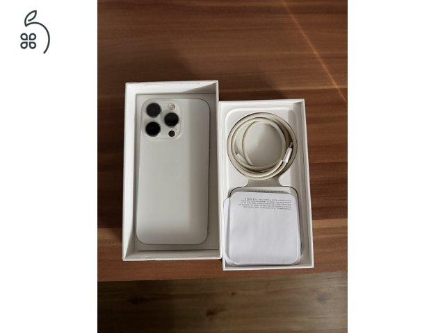 Apple iPhone 15pro 128GB (Titán Fehér)